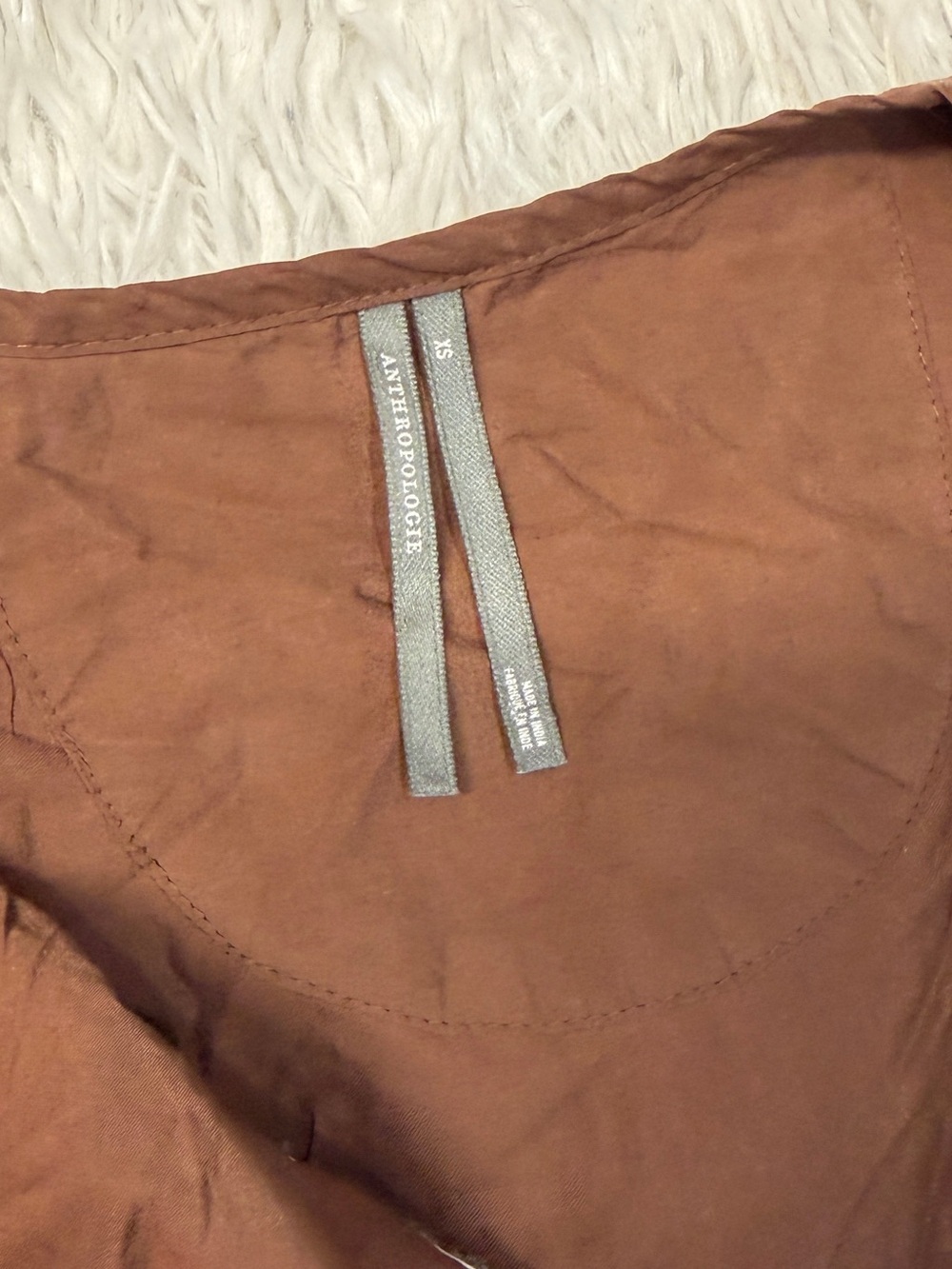 Anthropologie Somerset Embroidered Maxi Dress Brown - Picture 4 of 5